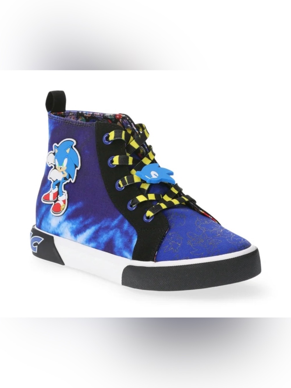 Ground Up Sonic The Hedgehog Boys High Top Sneakers Size Youth 13 SEGA